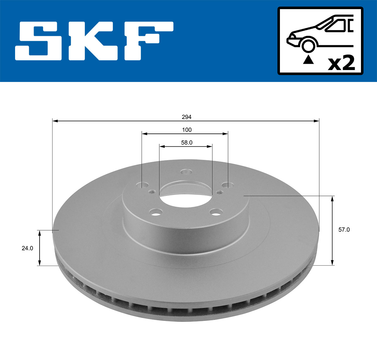 SKF VKBD 80153 V2 Disc frana